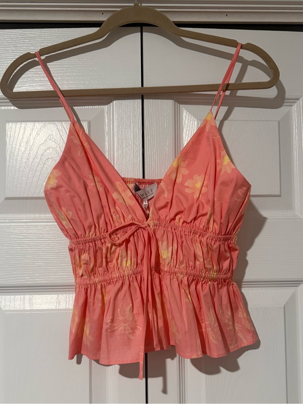 Pink floral tank